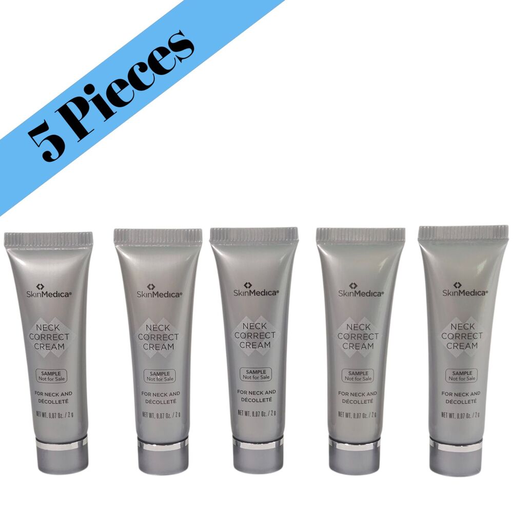 5 PACK: SkinMedica Neck Correct Cream 0.07oz 2g Samples Firming Treatment
